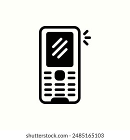 icono de teléfono, gadget de tema de icono de glifo aislado