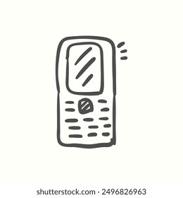 handphone icon, isolated handdrawn icon theme gadget