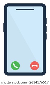 Handphone icon isolated on white background.
