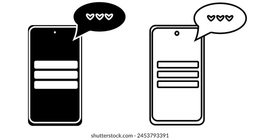 Icono del teléfono en el icono blanco