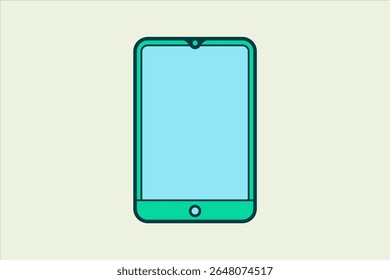 handphone icon. icon related to UI elements. suitable for web site, app, user interfaces,element, printable etc. flat line icon style. simple vector design editable