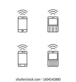 Handphone icon set , phone vector
