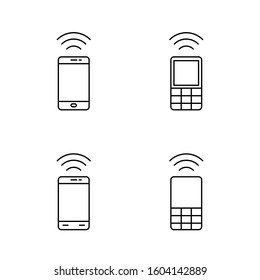 Handphone icon set , phone vector