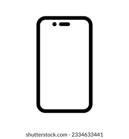 Handphone icon. sign for mobile concept and web design. vector illustration