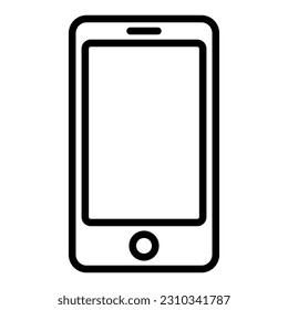 Handphone icon template with transparent background