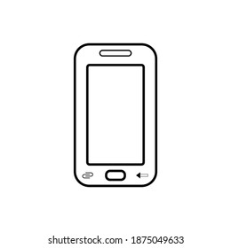 Handphone icon vector design illustration