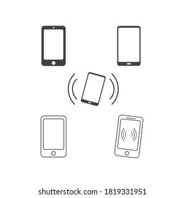 handphone icon vector illustration templates