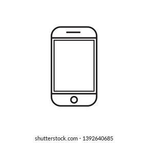Handphone icon vector logo template
