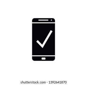 Handphone icon vector logo template