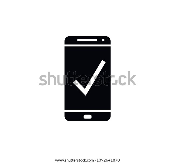 handphone icon vector logo template stock vector royalty free 1392641870 https www shutterstock com image vector handphone icon vector logo template 1392641870