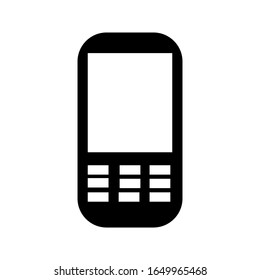 handphone icon vector on a white background