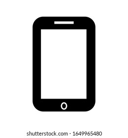 handphone icon vector on a white background
