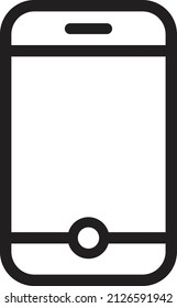 icono de línea de teléfono, trazo editable y color.