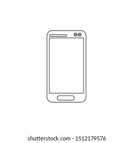 Handphone line icon vector logo template