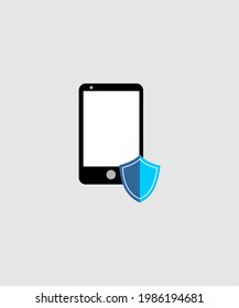 handphone protector icon vector design for smartphone.