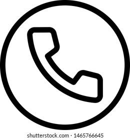 Handphone receiver isolated in a white background