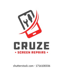 handphone repair technology logo design