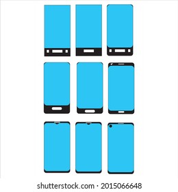 Handy-Set-Symbol, Vektorhandy.