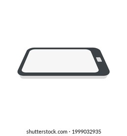 handphone simple illustration on white background 