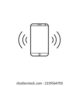 Handphone And Two Signal icon for technology business.