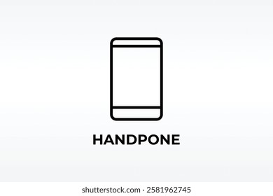 Handphone Vector, Icon Or Logo Sign Isolated Symbol Illustration