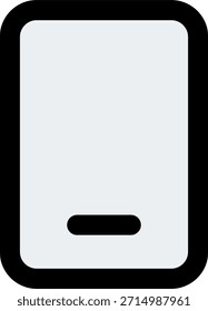 Handphone vector icon in modern style, mobile device and smart communication technology illustration. Filled Line Icon