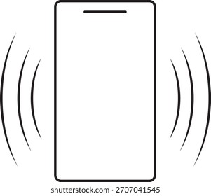 Icono de vibración del teléfono. Icono de vibración. 