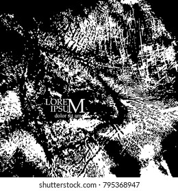 Handprint background. Lines of the hand. Vector