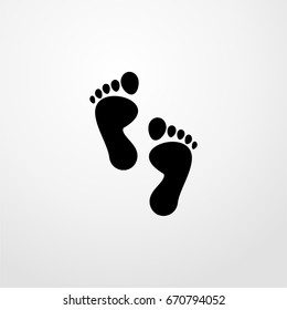 handprint icon. vector sign symbol on white background