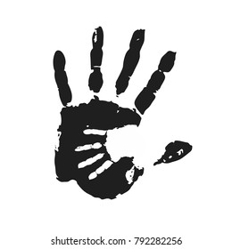 handprint. vector illustration