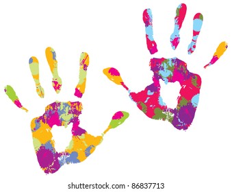 Handprint. Vector illustration