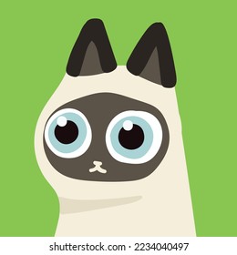 handraw cute cat vector set  