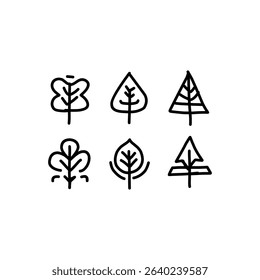 Handraw icon doodle design elements, logo, mascot and elements for drawing, isolated on white background simple design doodle