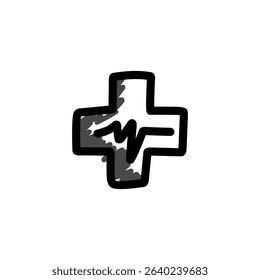 Handraw icon doodle design elements, logo, mascot and elements for drawing, isolated on white background simple design doodle