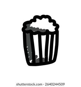 Handraw icon doodle design elements, logo, mascot and elements for drawing, isolated on white background simple design doodle