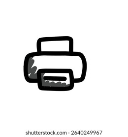 Handraw icon doodle design elements, logo, mascot and elements for drawing, isolated on white background simple design doodle