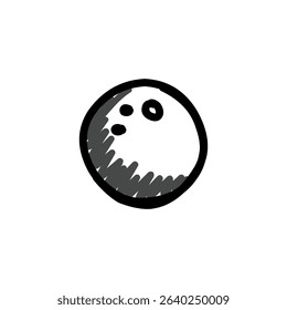 Handraw icon doodle design elements, logo, mascot and elements for drawing, isolated on white background simple design doodle