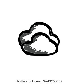 Handraw icon doodle design elements, logo, mascot and elements for drawing, isolated on white background simple design doodle