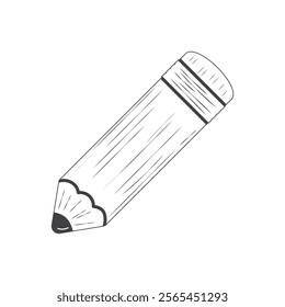handrawing pencil coloring style vector design