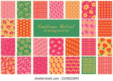 Handrawn Abstract Background Graphic Set