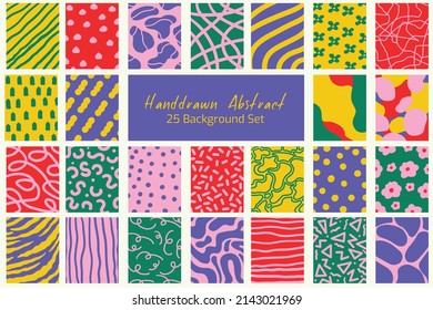 Handrawn Abstract Background Graphic Set