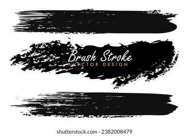 Handrawn brush stroke grunge isolated on white background