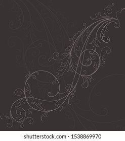 Handrawn fine vector flourish design