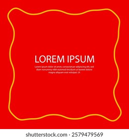 Handrawn frame bloat element stock