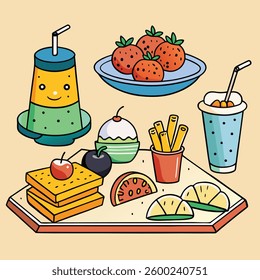Handrawn Illustration Of Food S