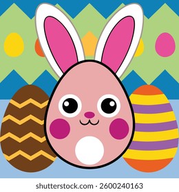 Handrawn Illustration of Happy Easter egg Days