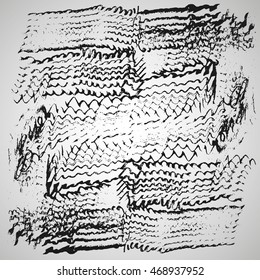 Handrawn scanning and cleaned texture - easy to use. Vector illustration.