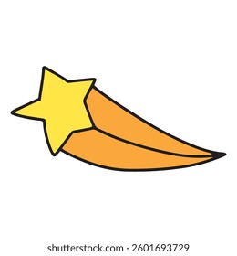 Handrawn space doodle element design 