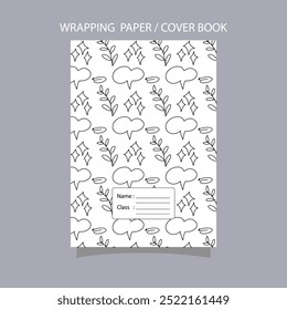 handrawn star and love on cover book school