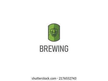 logotipo de marca de marca de salto de marca de cerveza artesanal